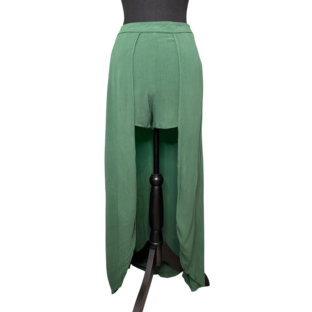 Love Tree Green Boho Maxi Skort Small